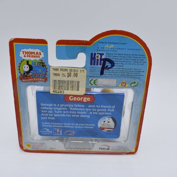 George Steamroller Character Card Thomas & Friends Wooden Railway Train 2005 New - Picture 10 of 11